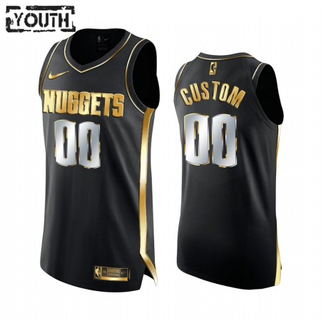Maglia NBA Denver Nuggets Personalizzate 2020-21 Nero Golden Edition Swingman - Bambino